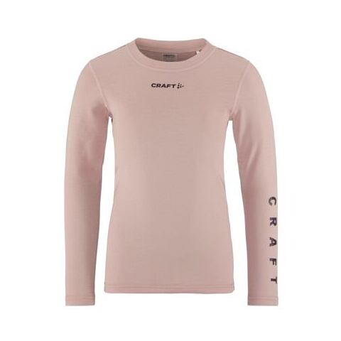 Dětské termoprádlo Craft Core set Warm Baselayer růžové - tričko