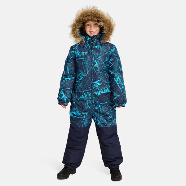 Dětská zimní kombinéza Huppa Wille 2 navy pattern / navy