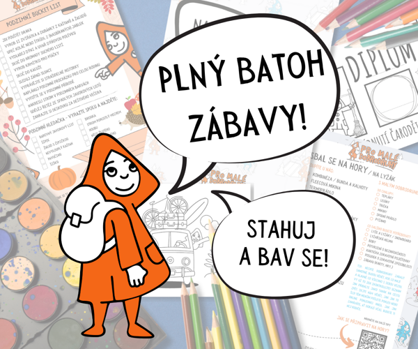 Plný batoh zábavy, stahuj a bav se! Zábavné materiály ke stažení pro děti!