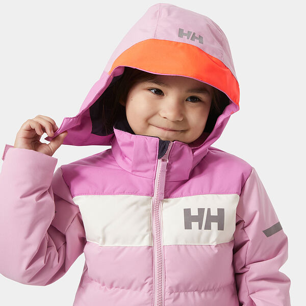 Dětská zimní bunda Helly Hansen K Vertical - pink lavender 2