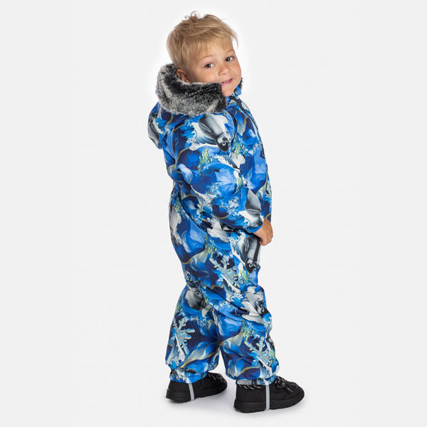 Dětská zimní kombinéza Huppa Ottis blue pattern 2