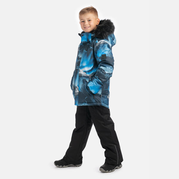 Dětská zimní bunda Huppa Ante navy pattern 2