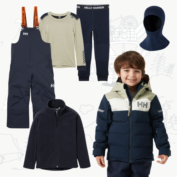 Dětský zimní outfit Helly Hansen - navy