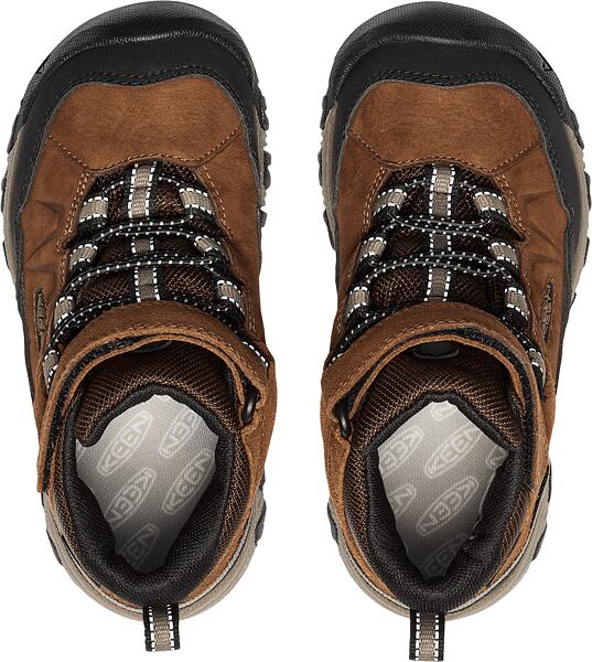Dětské boty KEEN Targhee IV Mid WP - bison/brindle 7