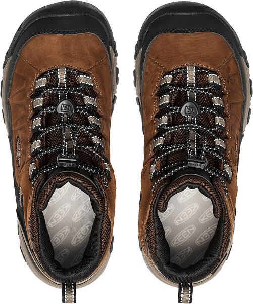 Dětské boty KEEN Targhee IV Mid WP - bison/brindle 17