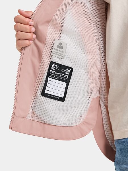 Dětská nepromokavá bunda Didriksons Meliss vintage pink - ROSTOUCÍ 8