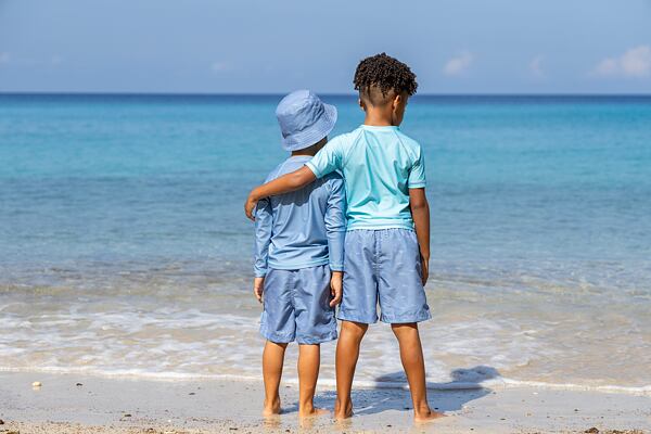 Dětské UV tričko Playshoes Shark turquoise - krátký rukáv 5