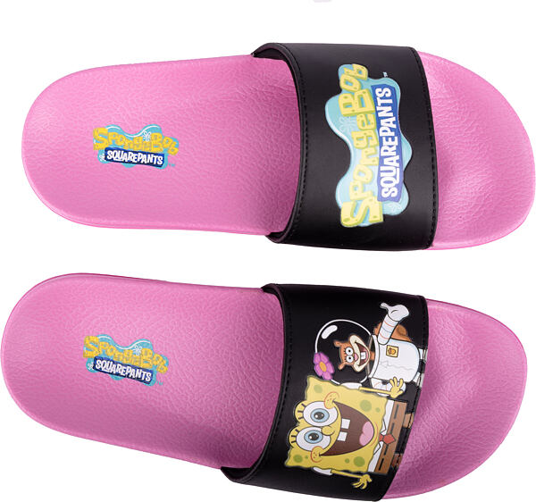 Dětské pantofle Coqui Stepy dk. pink / black SB