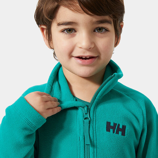 Lehká hřejivá fleecová mikina Helly Hansen JR Daybreaker 2.0 – zelená