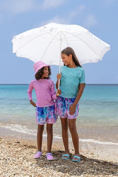 Dětské UV tričko Playshoes Batik - krátký rukáv 4 Dívčí UV kraťasy Playshoes Batik Dětský UV klobouk Playshoes Batik oboustranný
