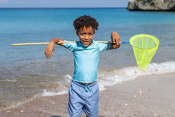 Dětské UV tričko Playshoes Shark turquoise - krátký rukáv 6