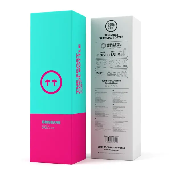 Sportovní nerezová termolahev Cool Bottles Sport Brisbane 725 ml 7