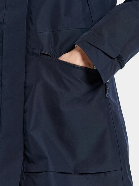 Dámská nepromokavá bunda Didriksons Ilma parka dark night blue 8