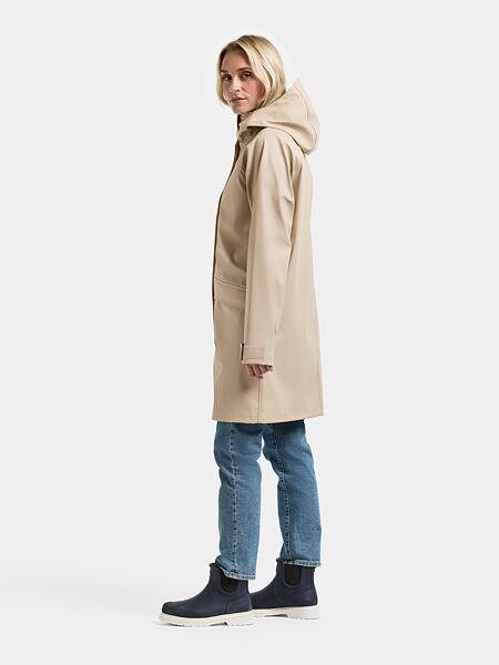 Dámská bunda do deště Didriksons Elly parka clay beige 2
