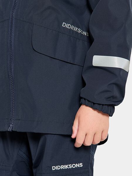 Dětská nepromokavá bunda Didriksons Norma navy - ROSTOUCÍ 8