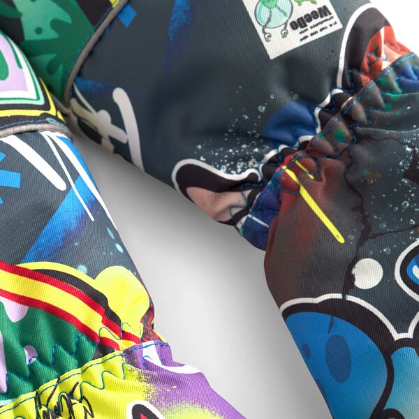 Dětské zimní rukavice WeeDo Cosmo Sprayprint v graffiti stylu