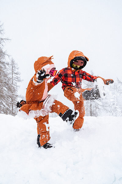 Zimní dětská kombinéza na lyže i snowboard Weedo medvěd