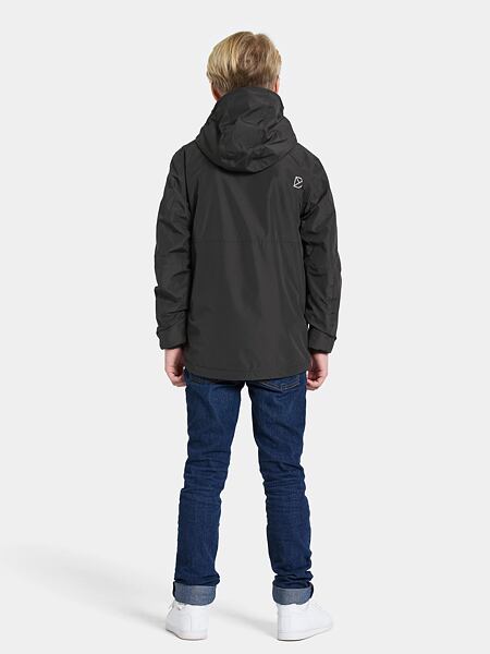 Dětská nepromokavá bunda Didriksons Piko black - ROSTOUCÍ 5
