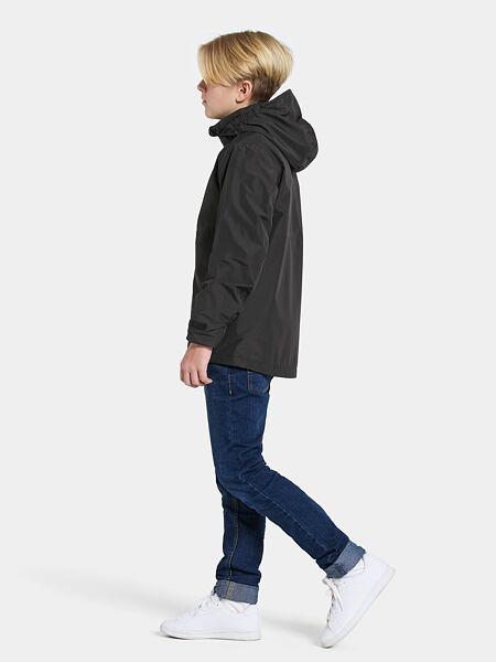 Dětská nepromokavá bunda Didriksons Piko black - ROSTOUCÍ 3