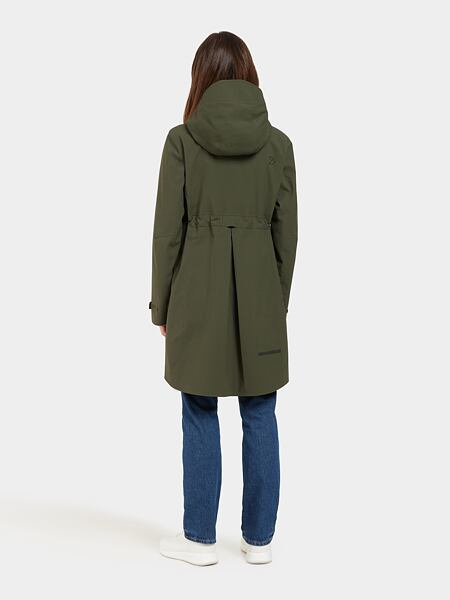 Dámská nepromokavá bunda Didriksons Bea parka deep green 3