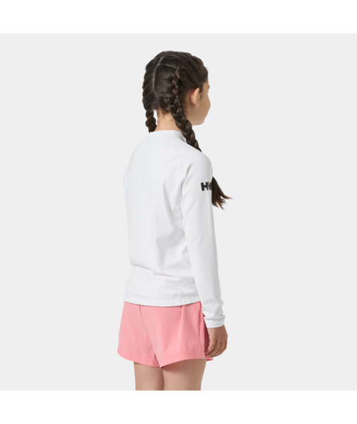Dětské tričko do vody Helly Hansen Jr Waterwear Rashguard - bílé z boku