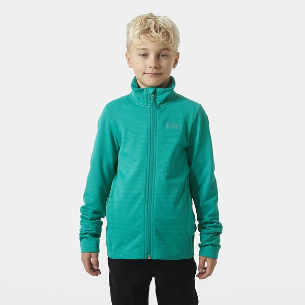 Zelená fleecová mikina Helly Hansen JR Versalite pro děti