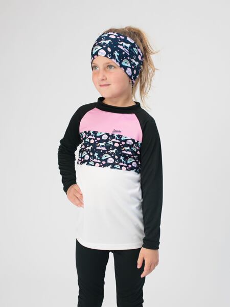 Dětské funkční triko Drexiss CoolMax dlouhý rukáv Moon unicorns