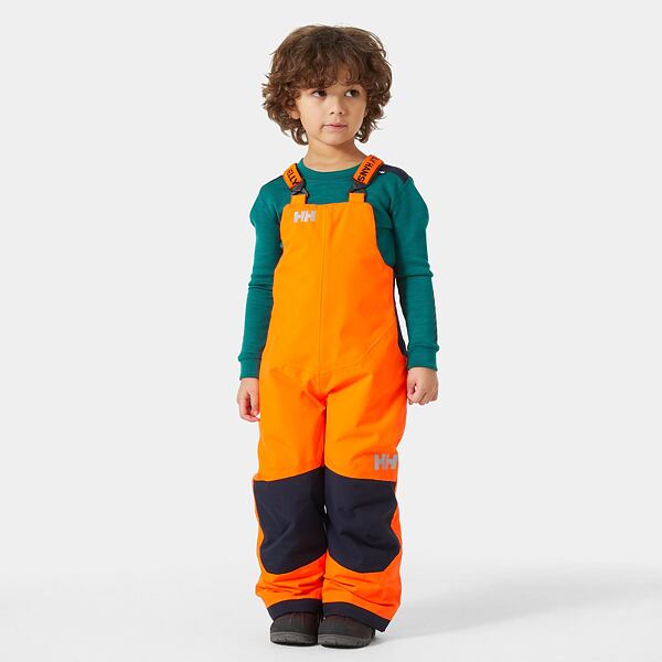 Dětské zimní kalhoty Helly Hansen K Rider 2 ins bib rostoucí - neon orange 7