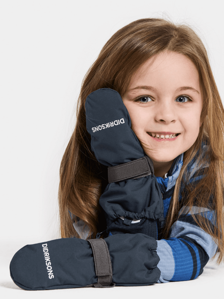 Dětské zimní rukavice Didriksons Biggles Zip navy s tmavým zipem - palčáky 2