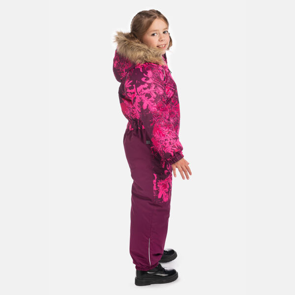 Dětská zimní kombinéza Huppa Wille 2 burgundy pattern / burgundy 4