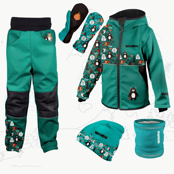 Outfit Wamu s kočičkami tmavě modrý