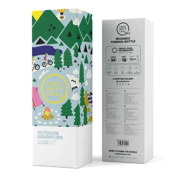 Dětská termoska Cool Bottles Kids 3D Outdoor adventure třívrstvá 500 ml 5