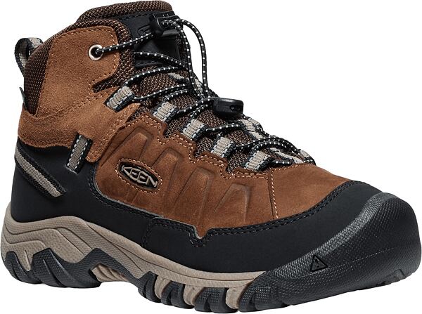 Dětské boty KEEN Targhee IV Mid WP - bison/brindle 11