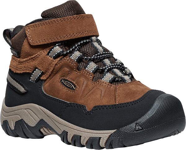 Dětské boty KEEN Targhee IV Mid WP - bison/brindle
