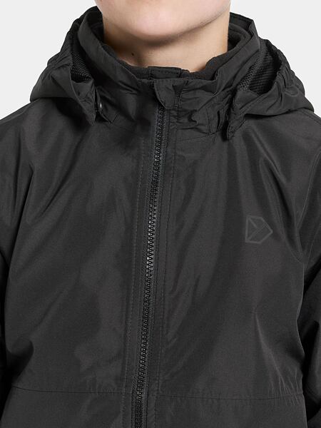 Dětská nepromokavá bunda Didriksons Piko black - ROSTOUCÍ 11
