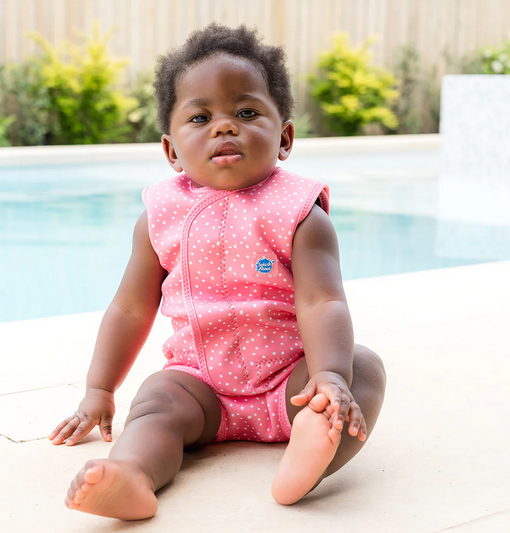 Dětské neoprénové UV kombi Splash About Pink Dotty 5