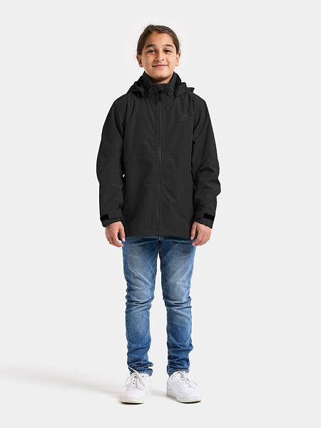 Dětská nepromokavá bunda Didriksons Piko black - ROSTOUCÍ 2
