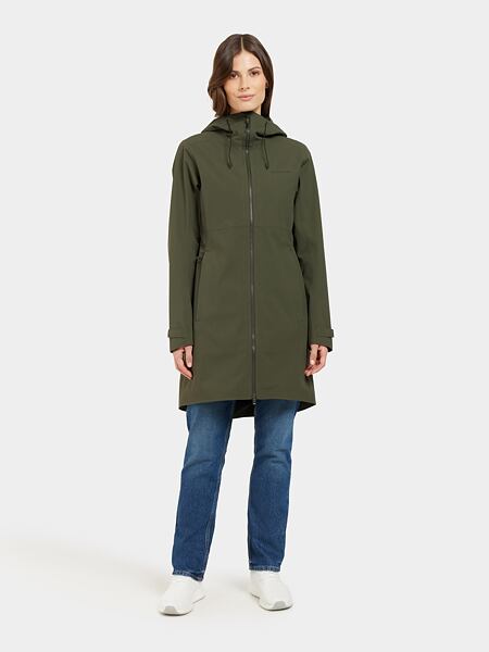 Dámská nepromokavá bunda Didriksons Bea parka deep green 4
