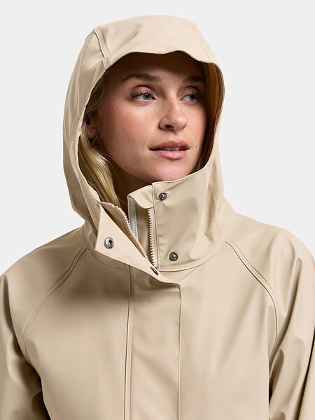 Dámská bunda do deště Didriksons Elly parka clay beige 8