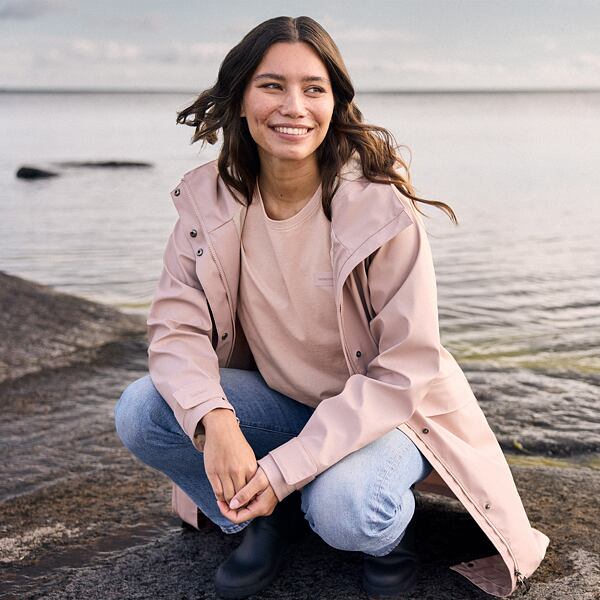 Dámský kabát do deště Didriksons Melinda parka vintage pink 6