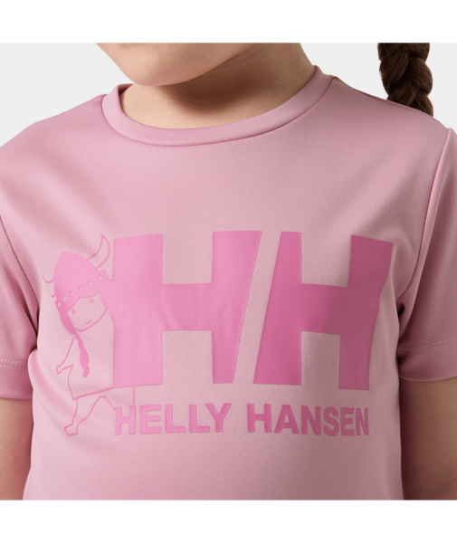 Logo HH na UV růžovém dětském tričku 