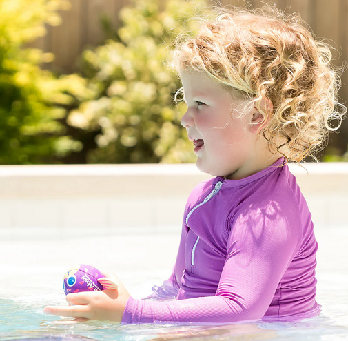 Dětské UV tričko Splash About dlouhý rukáv Lilac neon 2