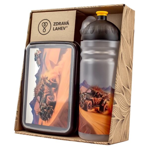 SET ZDRAVÁ LAHEV A ZDRAVÁ SVÁČA svačinový box a lahev 0,7l Buggy 2