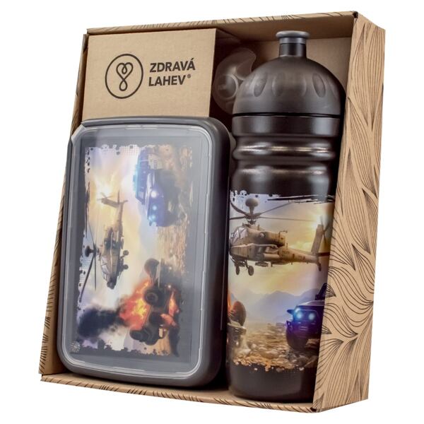 SET ZDRAVÁ LAHEV A ZDRAVÁ SVÁČA svačinový box a lahev 0,7l Akční zásah 2