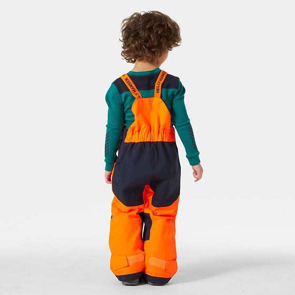 Dětské zimní kalhoty Helly Hansen K Rider 2 ins bib rostoucí - neon orange 8