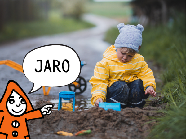 Výbava pro děti do lesní školky na jaro. Oblečení do bláta i do lesa. Aby byly děti v suchu a teple-