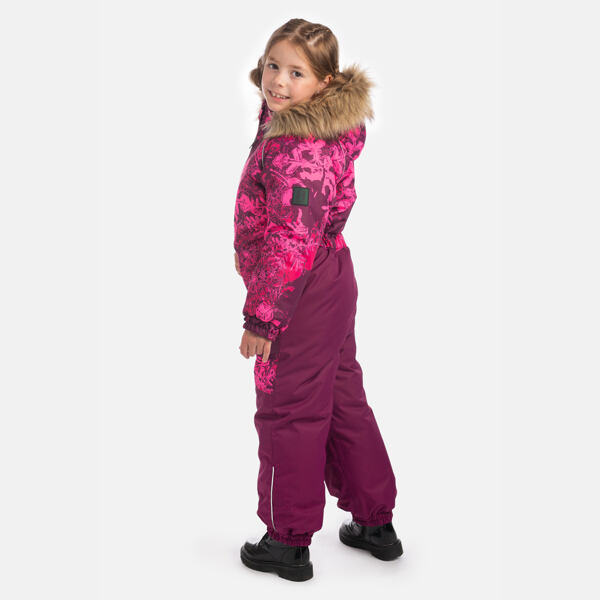 Dětská zimní kombinéza Huppa Wille 2 burgundy pattern / burgundy 5