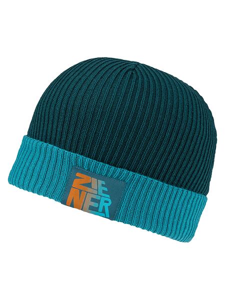 Dětská zimní čepice Ziener Ikadello Jr - turquoise ocean