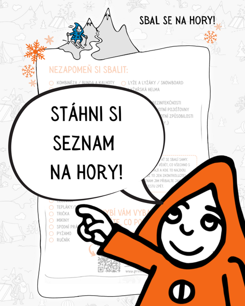 Seznam na sbalení na hory