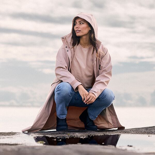 Dámský kabát do deště Didriksons Melinda parka vintage pink 7